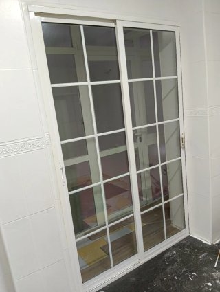 Puertas correderas de cristal pvc