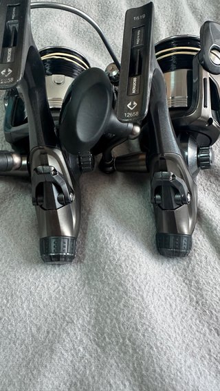 Due mulinelli con baitrunner Caperlan per pesca a carpfishing