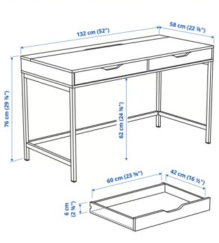 Escritorio Ikea Alex Blanco