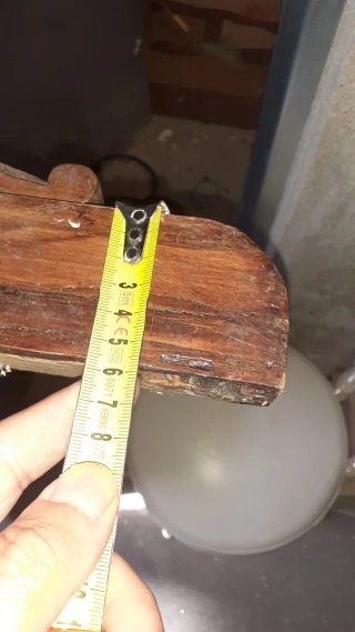 Copete antiguo madera tallada 98cm sin carcoma.ver