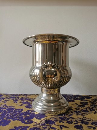Champanera/Cubitera Metal Plateado 26cm