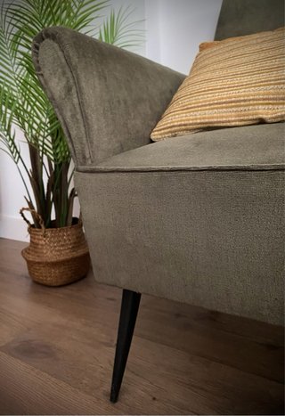 Pareja Butacas Midcentury Terciopelo Verde