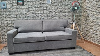 Sofá Cama Italia Gris Tela