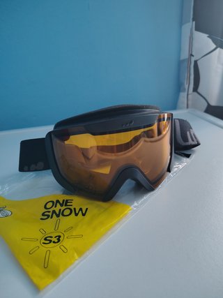 Gafas de esquí con lente naranja
