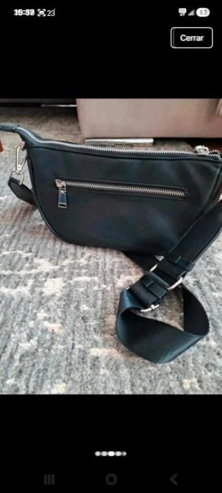 Bolso negro media luna