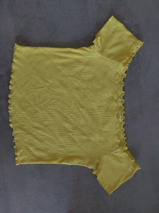 2 Top Alcott Giallo Fluo Taglia M
