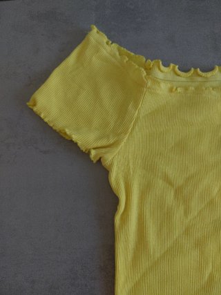 2 Top Alcott Giallo Fluo Taglia M