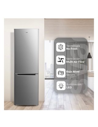 Frigorífico Combi SVAN SC185603ENFX Gris