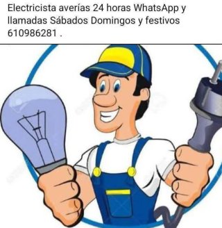 Electricista averías 24 horas 610986281