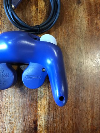 Controller Gamecube blu indigo
