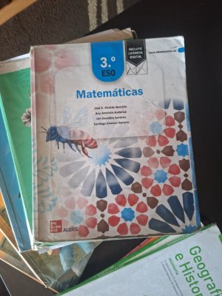 Lote de libros de 3°Eso