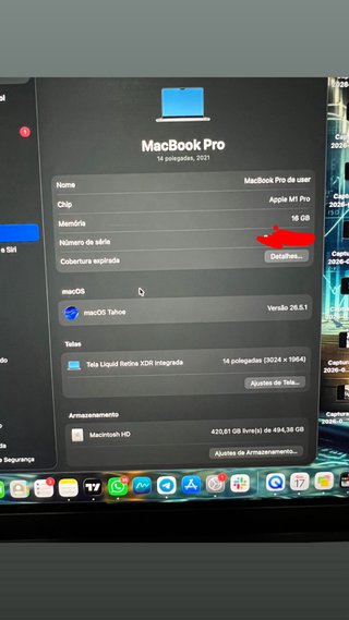 MacBook Pro 14” M1 Pro 2021 | 16GB RAM | 512GB SSD