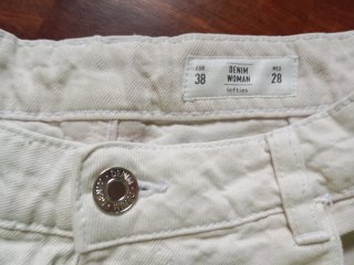 Pantalones cortos vaqueros blancos