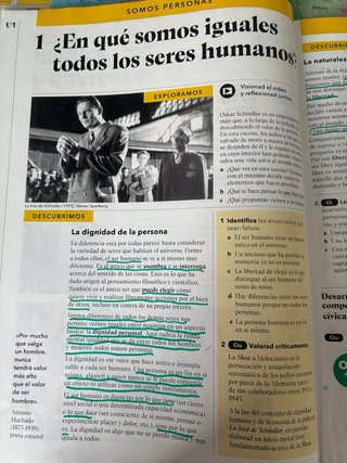 Educación en valores cívicos y éticos ESO LOMLOE