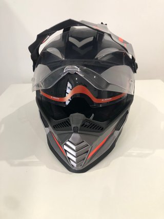 Casco Moto LS2 Pioneer Evo Talla S Gris