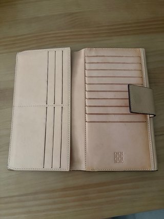 Billetera Carolina Herrera Cuero Rosa