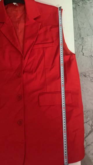 Blazer sin mangas naranja