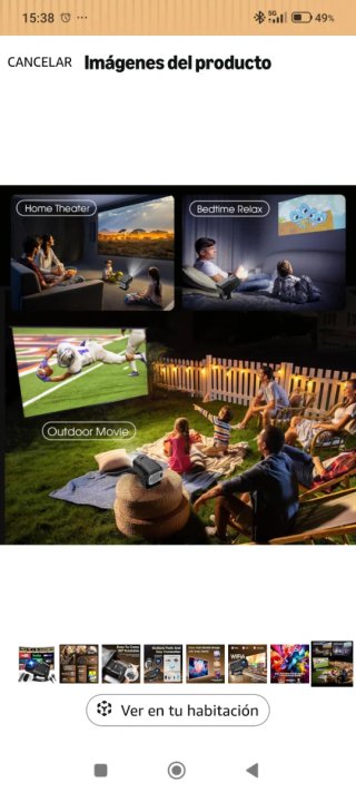 Proyector Portátil giratorio 4K Nuevo a estrenar