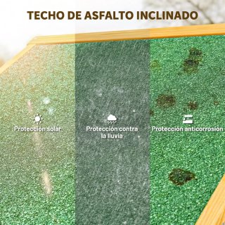 Cobertizo de madera para herramientas