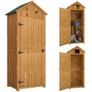 Cobertizo de madera para herramientas