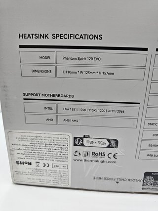 Thermalright Phantom Spirit 120 EVO