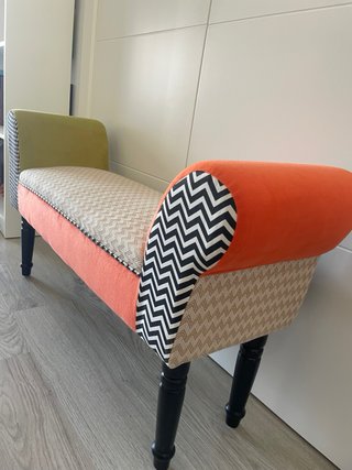 Banco patchwork pie de cama