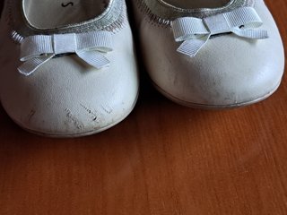 Zapatos niña bailarina beige talla 31