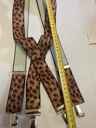 Bretelle Uomo Fantasia Leopardata vintage nuove