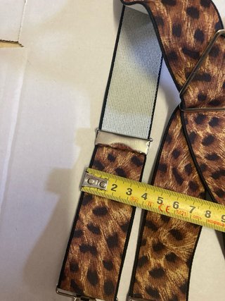 Bretelle Uomo Fantasia Leopardata vintage nuove