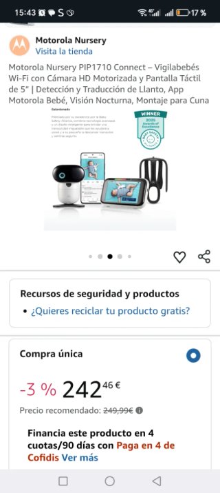 Motorola PIP1710 CONNECT Monitor Bebé