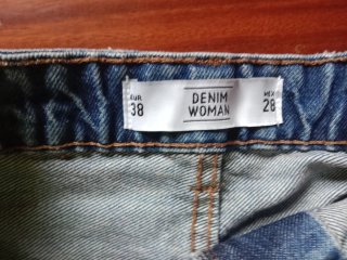 Shorts vaqueros rotos mujer azul oscuro
