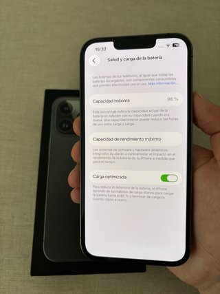 iPhone 13 Pro 96% batería