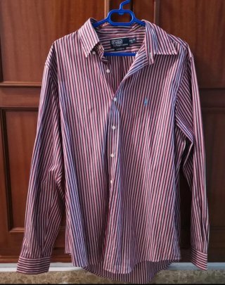 Camisa Polo Ralph Lauren Rayas Talla L