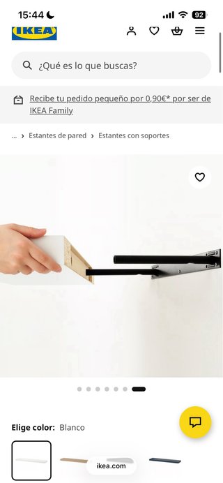 Estante de pared blanco