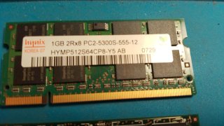 Lotto 7x RAM DDR2 Laptop Notebook (2GB, 1GB, 512MB