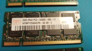 Lotto 7x RAM DDR2 Laptop Notebook (2GB, 1GB, 512MB