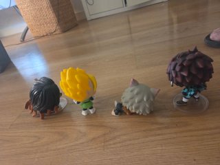 Funkos Anime: Tanjiro, Inosuke, Gohan, Nezuko