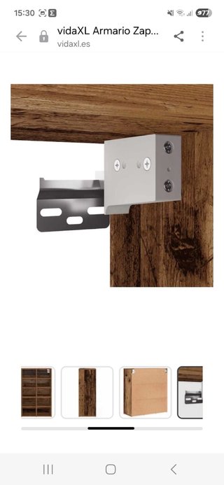 Zapatero vidaxl madera