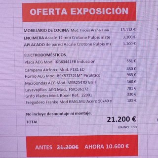 Cocina de exposición