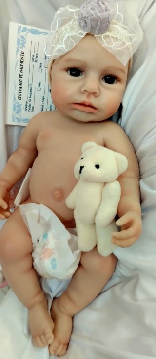 Bebé Reborn Silicona Completa 46 cm