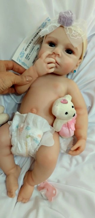 Bebé Reborn Silicona Completa 46 cm