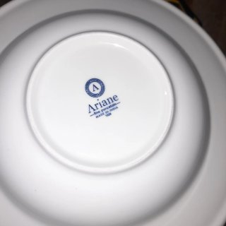 12 Platos Hondos Ariane Porcelana Blancos