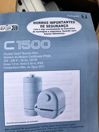 Intex Depuradora cartucho C1500, Filtración 5.678