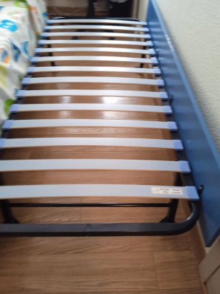 Cama supletoria 80cm con somier y patas