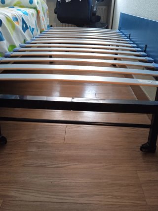 Cama supletoria 80cm con somier y patas