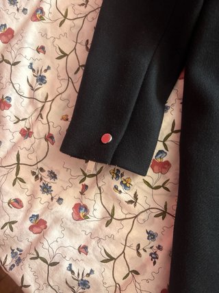 Abrigo paño Zara negro