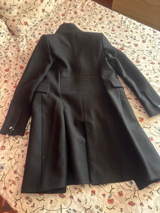 Abrigo paño Zara negro