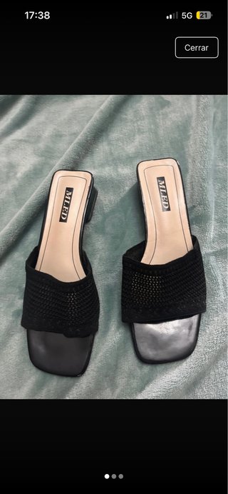 Sandalias tacón negras MLED