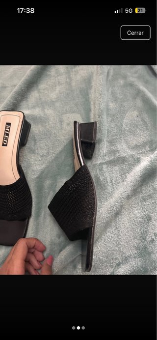 Sandalias tacón negras MLED