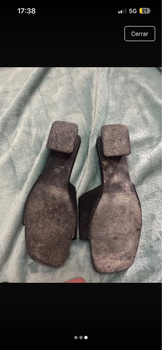 Sandalias tacón negras MLED